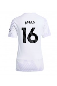 Manchester United Amad Diallo #16 Jalkapallovaatteet Naisten Vieraspaita 2025-26 Lyhythihainen